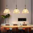 Glass Pendant Light Set of 3 Bronze Small Pendant Light with Clear K9 Crystal Ball Hanging Lights 7.68 in for Kitchen Island Hallway Entryway Bedroom lampara colgante para isla de cocina, 3pack