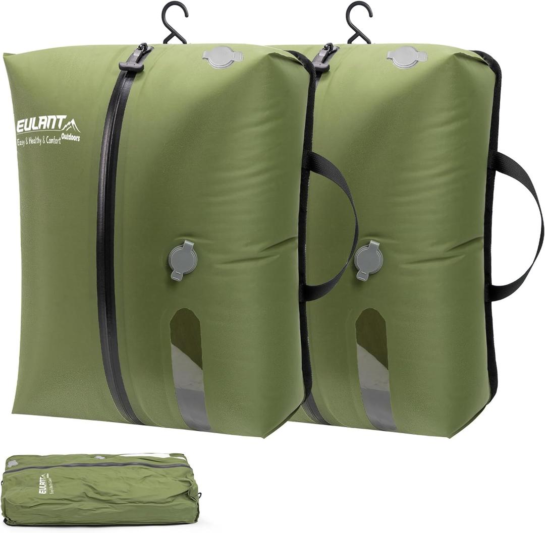 2 Pack Reusable Vacuum Bags for Travel,Waterproof Professional IP67 Zipper Reusable Vacuum Compression Bags,Space Saver Bags for Suitcases Backpack(No Pump)