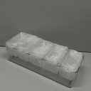 Chilled Condiment ServerTaco Bar Serving Set for Party15.3" Condiment Serving Platters with 5 Separate Lids and Removable Compartments, Set of 5 Serving Spoons & 2 Clips (5 Containers, 1 pack)