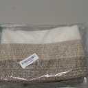 Goodpick Woven Storage Basket, Cotton Rope Basket for Dog Toys, Books, Stylish Gift Basket with Handles, 13 x 10 x 9 Inches Square Baskets for Organizing, Brown and White