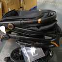 Gromast Gravity Folding Baby Stroller - Portable Travel Toddler Stroller w/Adjustable Backrest, Canopy & Cup Holder, Lightweight and UV Protected, One-Hand Automatic Folding - Black
