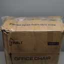 TRALT Ergonomic Office Chair - Desk Chair with Adjustable Headrest Lumbar Support Computer Chair - Mesh Comfy Chair with Flip-up Armrests - Gaming Chairs for Adults Home Office (Leather, Beige)