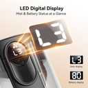 DIGIX Small Portable Humidifiers for Bedroom, 1.4L Top Fill Cool Mist Humidifier for Home Office Travel, 3 Mist Modes, Auto Shut Off, Night Light, Easy to Clean Quiet Humidifier for Baby Plant (Grey)