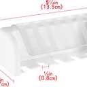 2 Pack 5 Slots Wall Mount Toothbrush Holder with Cover, Self Adhesive Toothbrush Storage Organizer for Shower, Toothbrush Hanger for Bathroom, Medicine Cabinet, Dorm