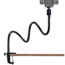 Webcam Stand Holder 27" Adjustable Gooseneck Desktop Camera Desk Clamp Mount for Logitech Webcam C925X, C922, C930e, C930, C920, C615, Etc. (1/4" Threaded)