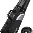 Findway Golf Travel Bags for Airlines with Wheels and ABS Hard Case Top, Protect Your Clubs, Waterproof 1680D Oxford Fabric and Oversize Tank Wheels, Lightweight and Easy to Maneuver