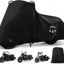 Motorcycle Cover Waterproof for Indian Scout/Scout Bobber/Scout Sixty/Sport Chief, Heavy Duty Outdoor Sun Rain Snow UV Dust All Weather Protection Motorbike Cover with Soft Cotton Lining & Lock Hole