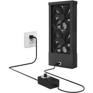 15.7-17.7 Inch Vertical Window Fan for Sliding Windows Exhaust Only, 15.7-17.7in / 40-45cm