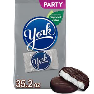 YORK Dark Chocolate Peppermint Pattie Miniatures, Holiday Candy Party Pack, Great Stocking Stuffer 35.2 oz (EXP 11/01/25)