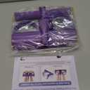 Pedal Resistance Bands with Handles, Durable 6-Tubes Multifunction Pedal Resistance Band, Natural Rubber Foot Pedal Resistance Bands, Fitness Resistance Bands for Abdomen, Waist, Arm, Leg (Purple)