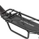 Schwinn Deluxe Alloy Rear Bike Rack, 20 lbs Capacity, Lightweight, Compact and Durable Construction, Fits Most Adult Bicycles, Cargo Options for Backpack, Gear & More, Bicycle Rack for Back of Bike