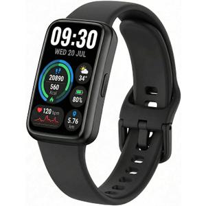 Fitness Tracker for Men & Women with 1.47” HD Display, Heart Rate & SpO2 Tracking, Sleep & Activity Monitor, 100+ Sports Modes, 3ATM Waterproof Smart Band, Works with Android & iOS, Black
