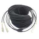 RERBO 100M/328ft 6 Core LC/UPC to LC/UPC Single Mode Fiber Patch Cable, 40GB/100GB LC to LC Outdoor Armored Fiber Optic Internet Cable LSZH 9/125um（6C）