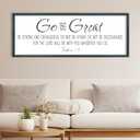 FZMHASLWW Go Be Great Wall Decor 32''×12'' Black
