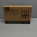 MUDEELA 14.5 Inch Tall Plant Stand for Indoor, Adjustable Width Bamboo Plant Stand for 8 9 10 11 12 Inches Pot, Single Tier Planter Holder Floor Stand, Mid Century Modern Style, Dark Brown, Without Pot