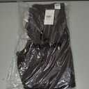 Women's Micro Flared Fleeced Sweatpants - Elastic Waist Drawstring, Warm Fleece for Winter Daily Wear (Brown, S)