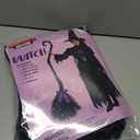 Spooktacular Creations Girls Black Witch Costume, Kids Halloween Outfit with Broom, Toddler Witch Dress for Halloween Parties (Black, M)