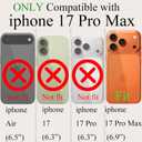 for iPhone 17 Pro Max Case, Glitter Clear Cute Paw Love Heart, Compatible with MagSafe, Strong Magnetic Full Camera Lens Protection Cover, Soft Slim Bling Phone Case 6.9" - Gold