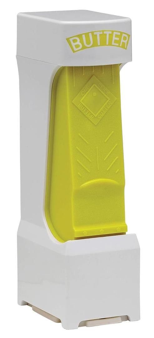 851 One Click Stick Butter Cutter with Stainless Steel Blade, Yellow