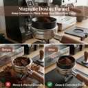 8PCS Espresso Accessories Kit, 53.3mm Espresso Tamper, Coffee Distributor, Tamping Station, WDT Tool, Puck Screen, Dosing Funnel, Espresso Tools Fits Breville 54mm Espresso Machines and Portafilters