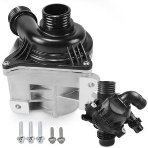 MUNIK 11517632426 Electric Engine Water Pump & Thermostat for BMW 1 3 5 6 7 X3 X4 X5 X6 Z4 Series 335i 535i 640i xDrive 740Li xDrive35i M40i xDrive40is/35is Replace# 11517588885 11537601158 0711990540