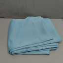 OWENIE Sally Aqua Short Blackout Curtains for Bedroom Living Room 45 Inch Length 2 Panels Set, Solid Energy Saving Insulated Bathroom Window Treatment Curtains Blackout Drapes, 2 Pcs W40 x L45