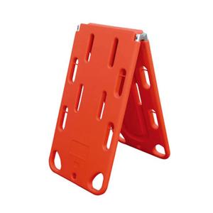 Plastic Folding Stretcher, Four-fold, Two-fold, Water-Floatable Spinal Fixation Board, Spinal Board, Stretcher Bed, Patient Immobilization, Fracture Fixation, First Aid (Two-fold)