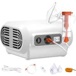 LANVID Nebulizer Machine,Portable Compressor Nebulizer Machine for Adults and Kids, Cool Mist Steam Inhaler for Breathing Problems with 1 Set Accessory