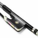 Full Size Carbon Fiber Viola Bow 100MB (Black 4/4)