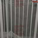 keny 29"-42.5" Baby Gate for Stairs, Auto Close Safety Dog Gate, Pressure Mounted Easy Walk Through Pet Gate for Doorways, Durable Stair Gate, 30" Tall, White