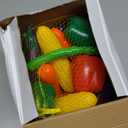 20 Pieces Play Vegetables Playset - Life-Sized Toy Food for Kids Kitchen, Healthy Farmer's Market Grocery Pretend Play Plastic Toy Set for Toddlers