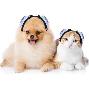 Calming Earmuffs for Cats and Small Dogs - for Anxiety Relief - Noise Canceling for Fireworks, Thunderstorms, Pet Grooming & Force Drying - Dog Ear Muffs Noise Protection (Blue, Small)