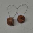 Handmade Wood Curtain Tiebacks 2 Pack- Magnetic Curtain Tiebacks for Drapes, Wooden Curtain Holders for Home Dcor, Handmade Wooden Curtain Tie Backs for Aesthetic Bedroom, Living Room Dcor (Walnut)