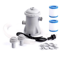 Pool Filter Pump 330 GPH Paddling Pool Electric Water Pump With 2 Pool Filter Cartridge Pool Pumps Above Ground Small Pool Cleaner