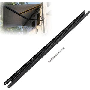 383152 RV Awning Inner Drive Arm 50" Compatible with Solera Regal 69" Awning Arm Assemblies, Black Aluminum Rail, 50"x 1.75", Rust-Resistant Powder-Coated