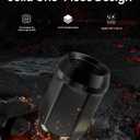 GAsupply 12x1.25 Lug Nuts Black, Closed End Bulge Acorn Lug Nuts Cone Seat 1.38" 35mm Tall 3/4" 19mm Hex, 20 Pack