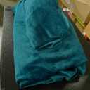 H.VERSAILTEX Rich Velvet Stretch 2 Piece Cover Chair Slipcover Sofa Cover Furniture Protector Couch Soft with Elastic Bottom Chair Couch Cover with Arms Width Up to 49 Inch(Chair, Deep Teal)