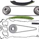 MOTOKU Engine Timing Chain Kit with Camshaft Adjuster Timing Gear for Mercedes-Benz M271 CLK200 E200 C200 C230 C250 2012-2016