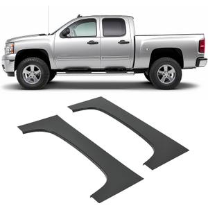 Kojem Wheel Arch Repair Panel Compatible with 2007-2014 Chevy Chevrolet Silverado 1500 2500HD 3500HD Truck Bed Upper Wheel Arch Patch Quarter Panels Black Steel Driver & Passenger Side