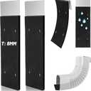 2 Pack Gutter Noise Dampener, 2.7 X 11.8 inch Rain Noise Downspout Silencer, Insert Adjustable Downspout Drip Silencer for Outdoor Sound Reducer (2.7 X 11.8)