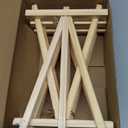 AROIC 9 inch Easel for Painting, 6 Pack Wooden Easel Stand for Sign, Tabletop Easels for Painting Canvases, Small Art Easel Canvas Stand Photo Display Tripod Holder for Kids Adults