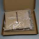 Fullhawl 60 Pcs Small Brown Cookie Treat Bags with Window 4 x 2.36 x 6.7 Inch Brown Kraft Paper Bakery Bags Bulk with Tin Tie for Candy Coffee Bean Goodie Wedding Anniversary Party Favors