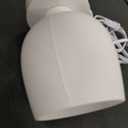 Seealle Touch Table Lamp for Nightstand - Small Bedside Lamp for Bedroom Living Room Night Stands, Desk Lamp with White Glass Shade for Small Spaces, 3 Way Dimmable, LED Bulbs, Gifts