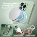 Magnetic for iPhone 16 Pro Max Case Silicone Light Cyan