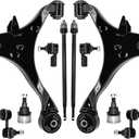 Control Arm, Replacement For Front Lower Control Arm With Ball Joint Sway Bar Tie Rod Compatible With 2001-2005 Honda Civic - 10 Pcs