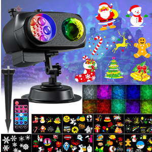 Nazuwke Christmas Halloween Projector Lights Outdoor, 2025 Upgrade Holiday Projection Light with Remote, 3D Ocean Wave & 72 HD Patterns, Waterproof Snowflake Projector for Xmas Party Yard Decor