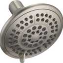 Delta Faucet 5-Setting Raincan Shower Head, Brushed Nickel Rain Shower Head, Round Shower Head, Delta High Pressure Shower Head, Water Saver Shower Head 1.75 GPM, Stainless RP78575SS