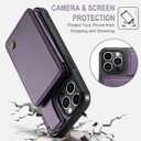Vinich for iPhone 12 Pro Max Wallet Case with Card Holder, RFID Blocking Credit Slots Kickstand Shockproof Phone Cover Fit for iPhone 12 Pro Max 6.7" Purple
