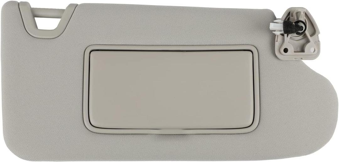 Right Passenger Side Sun Visor Gray with Light Without Sunroof Compatible with Nissan Altima 2013 2014 2015 2016 2017 2018 Replaces # 96400-3TA2A