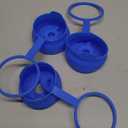 3 & 5 Gallon Water Jug Cap Reusable, Food Grade Silicone Replacement Gallon Caps for 55mm Standard/Screw/Crown Tops Water Bottle and Water Dispensers, Non-Spill Lids for Anti-Splash, Leak Free (3PCS)